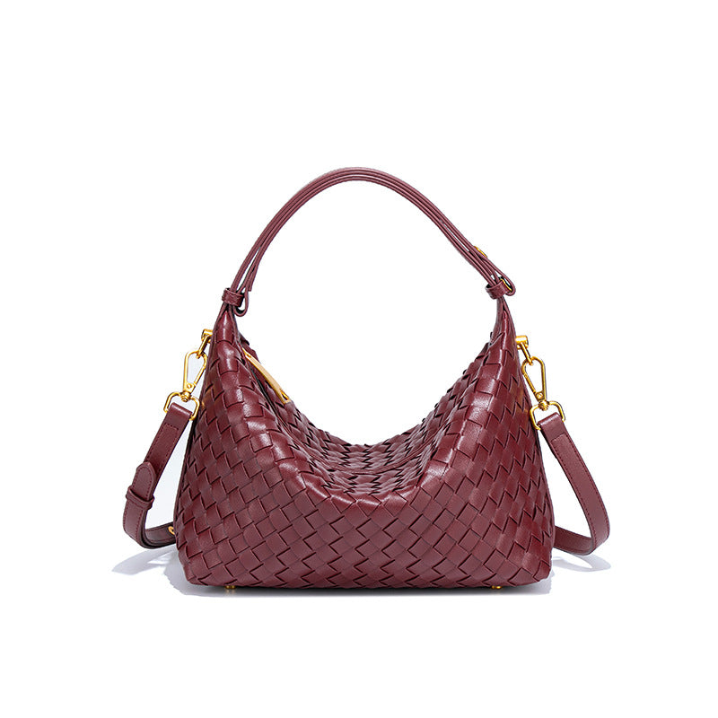 Women's Capacity Lunch Box Fashion Hand-woven Niche Handbags