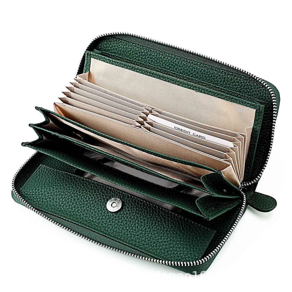Women's & Men's & Leather High-grade Long Multiple Slots Ladies Wallets