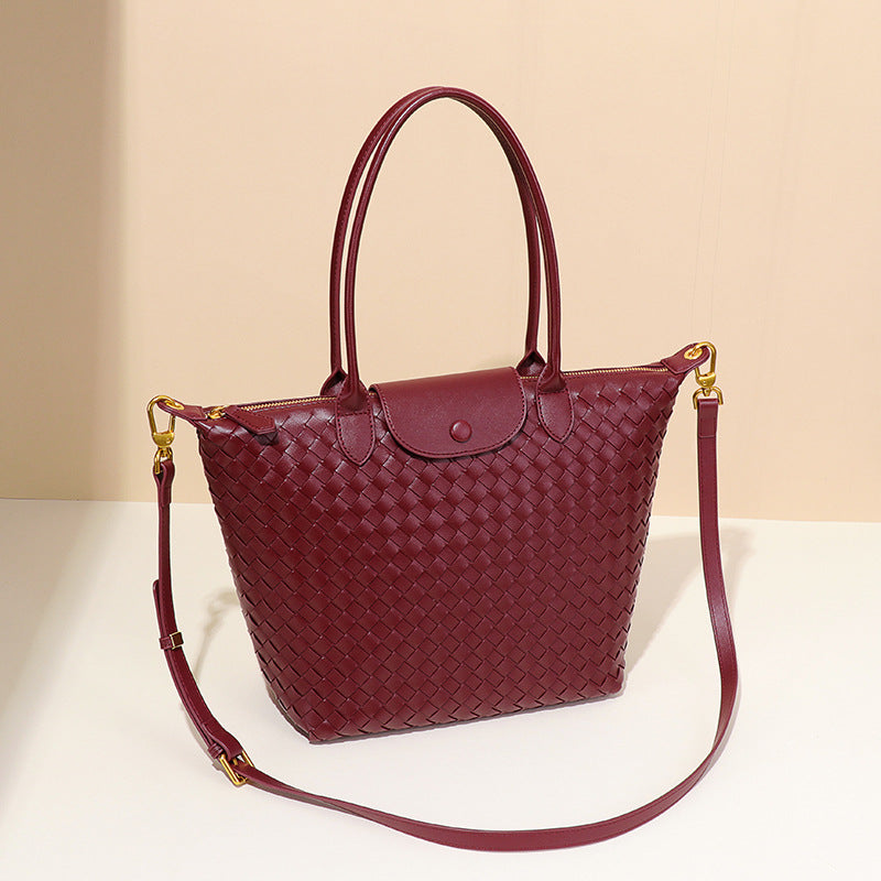 Fashion Dumpling Hand-woven Large Capacity Portable Bags