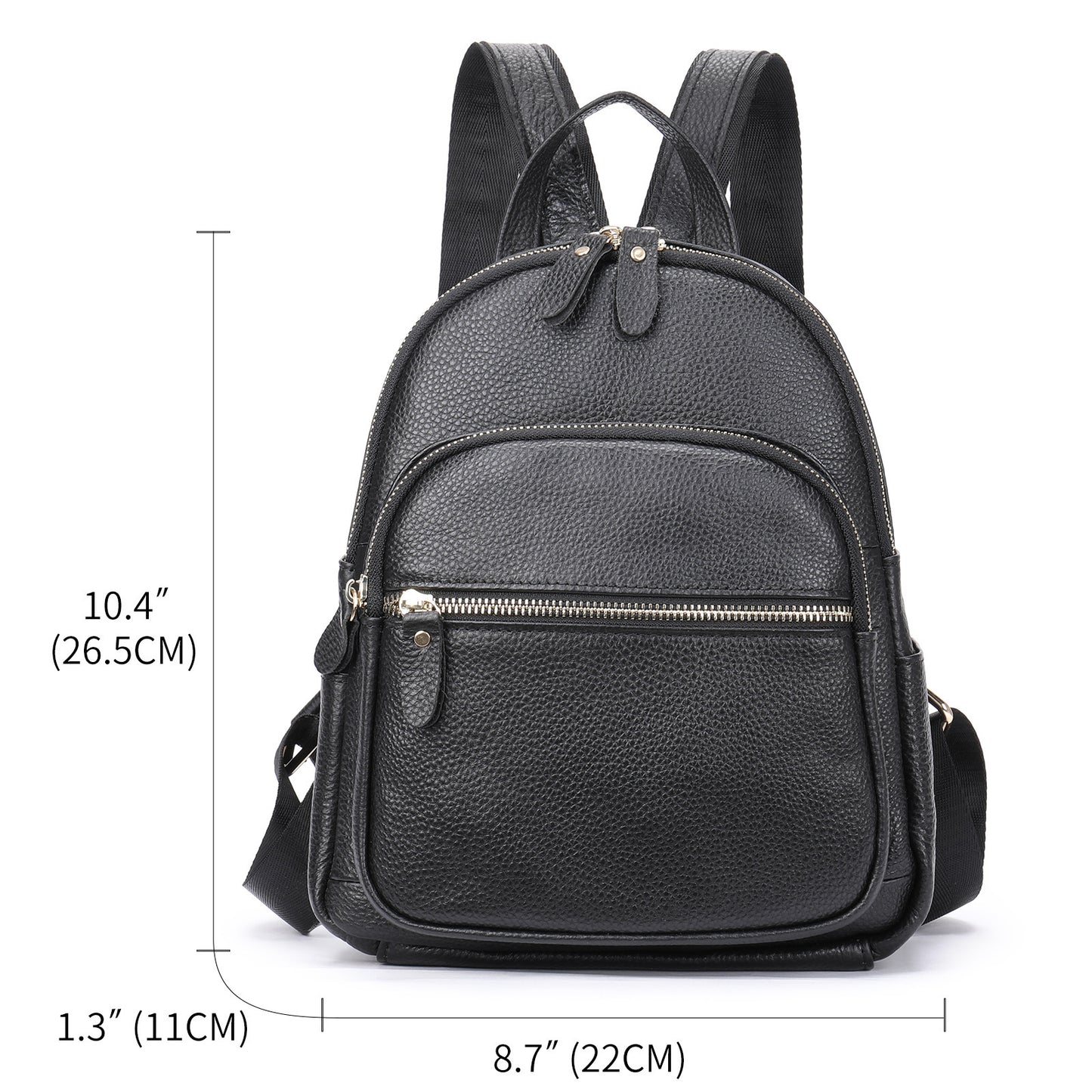 Women's First Layer Leather Genuine Fashion Backpacks