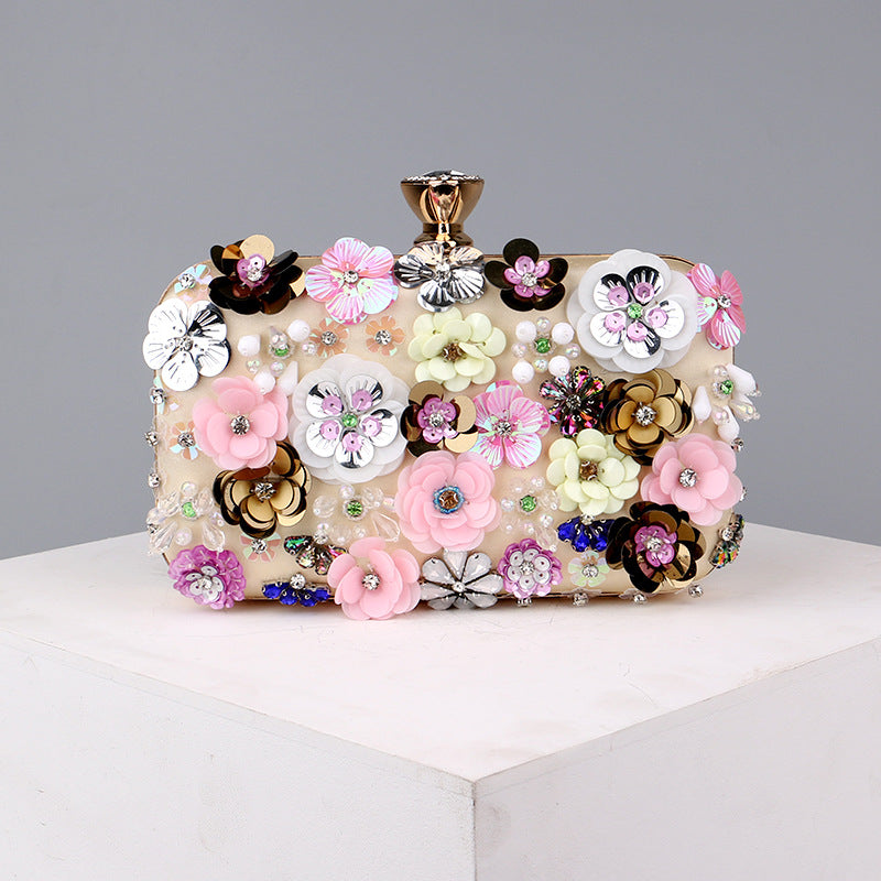 Women's Dinner Handmade Flower Beaded Fashion Banquet Evening Bags