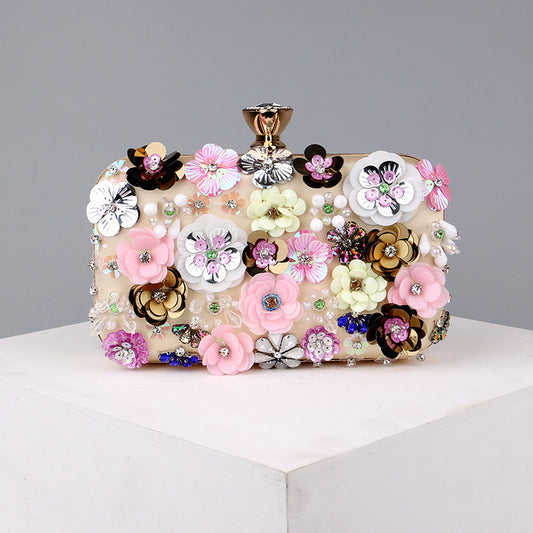 Women's Dinner Handmade Flower Beaded Fashion Banquet Evening Bags