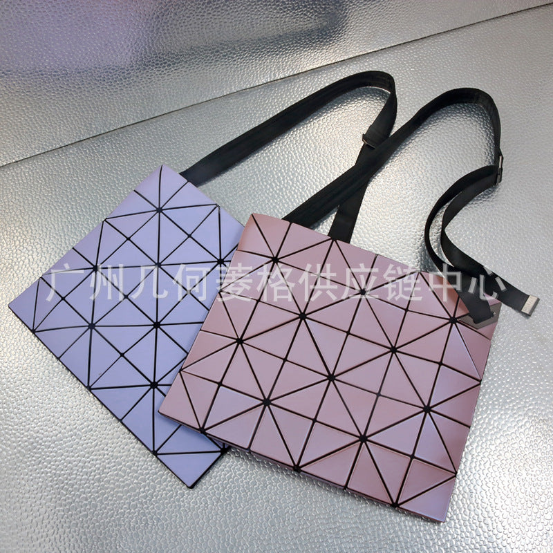 Women's Style Large Plaid Geometric Diamond Check Shoulder Bags