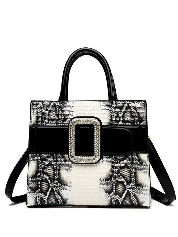 Women's High-grade Crocodile Pattern Snake Mom Fashion Shoulder Bags