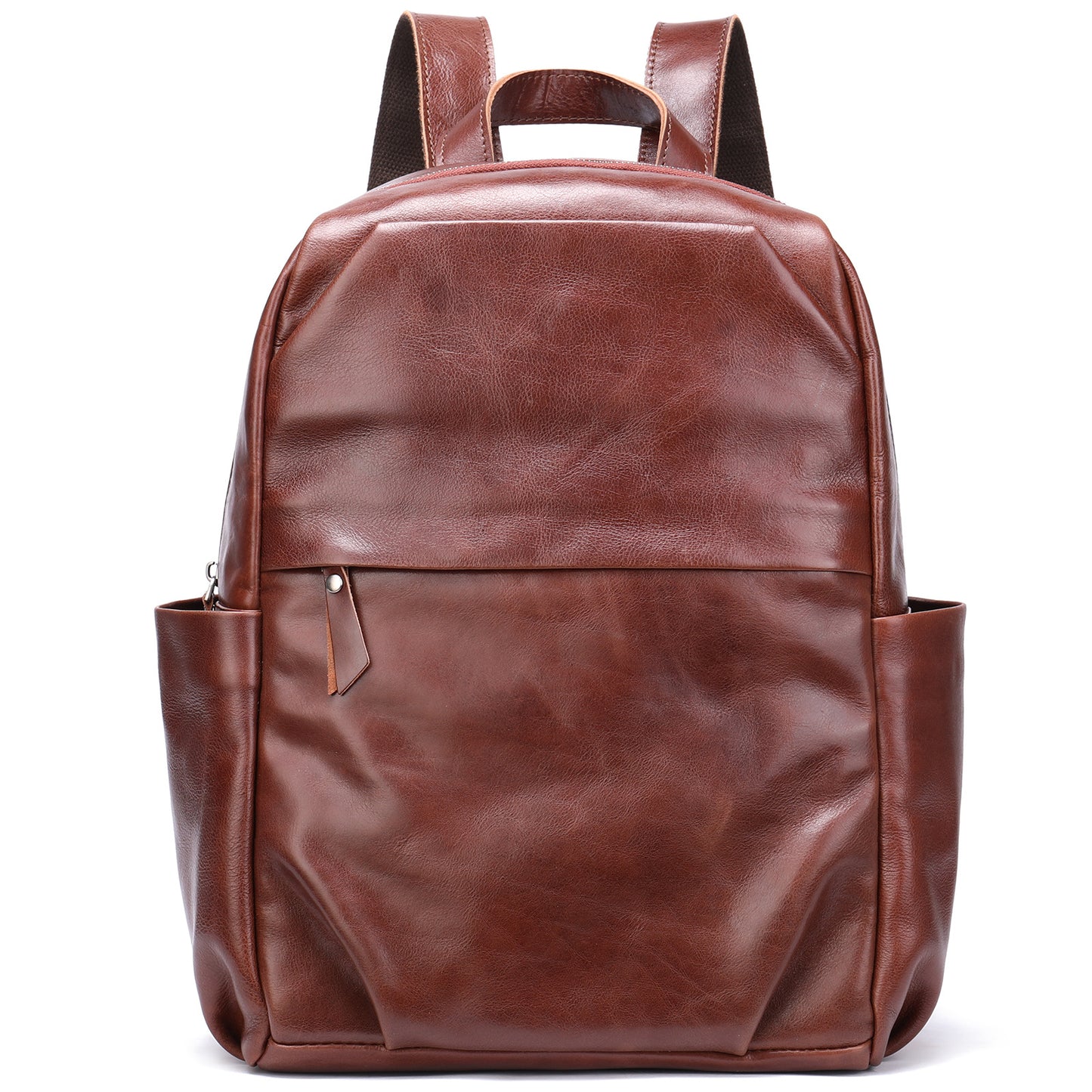 Fashion First Layer Leather Simple Genuine Backpacks