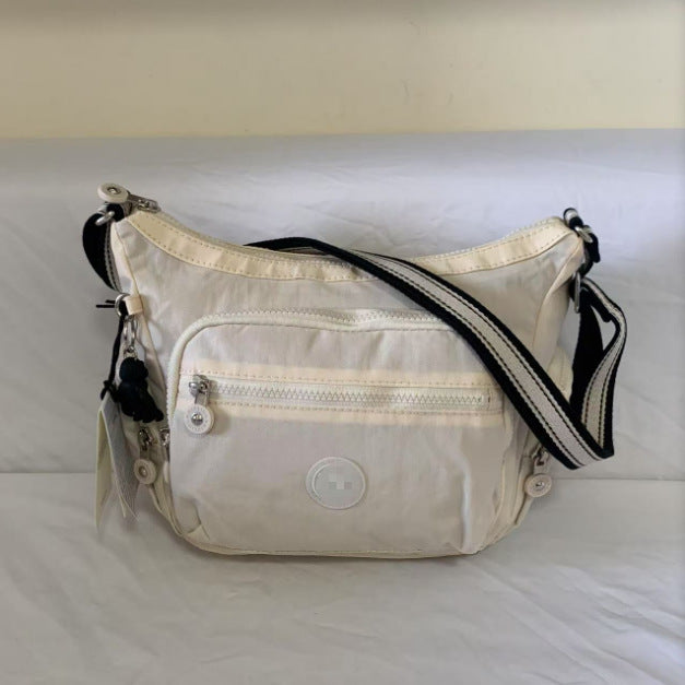 Spring Monkey Mesh Purple Series Nylon Crossbody Bags