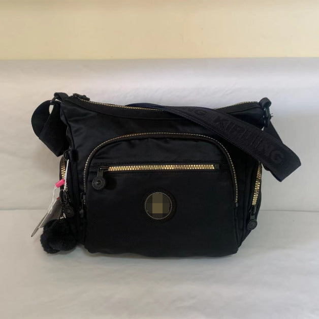 Spring Monkey Mesh Purple Series Nylon Crossbody Bags