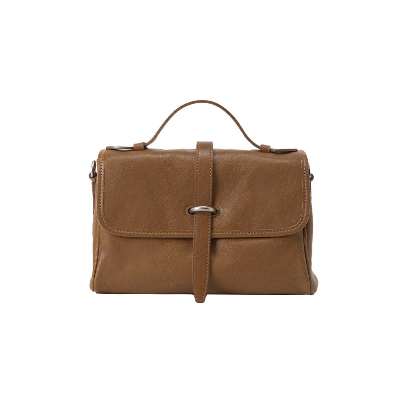 Women's Leather Large Capacity Commuter Niche Vegetable Shoulder Bags