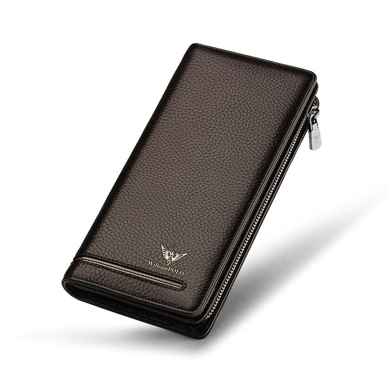 Men's Emperor Paul Long Zipper Mid-length Leather Men's Wallets