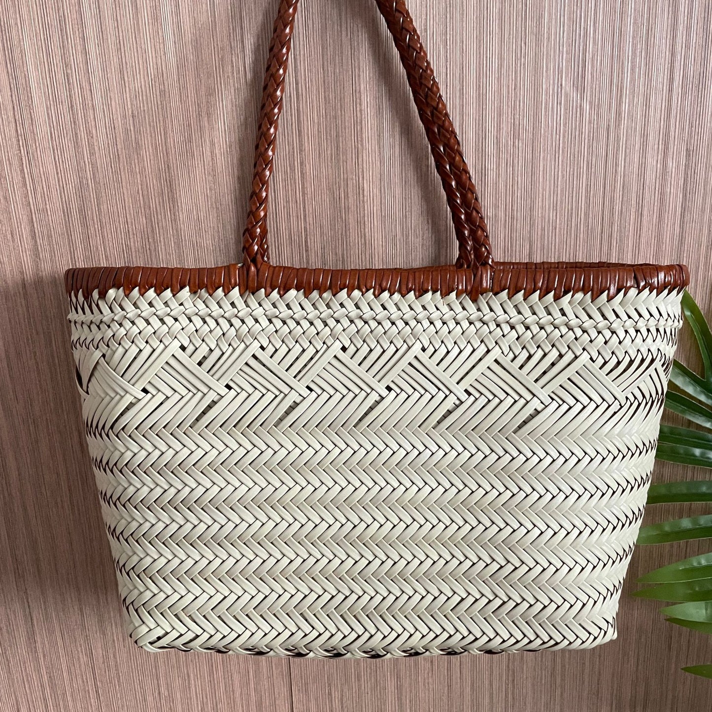 Women's French Woven Vegetable Basket Genuine Handbags