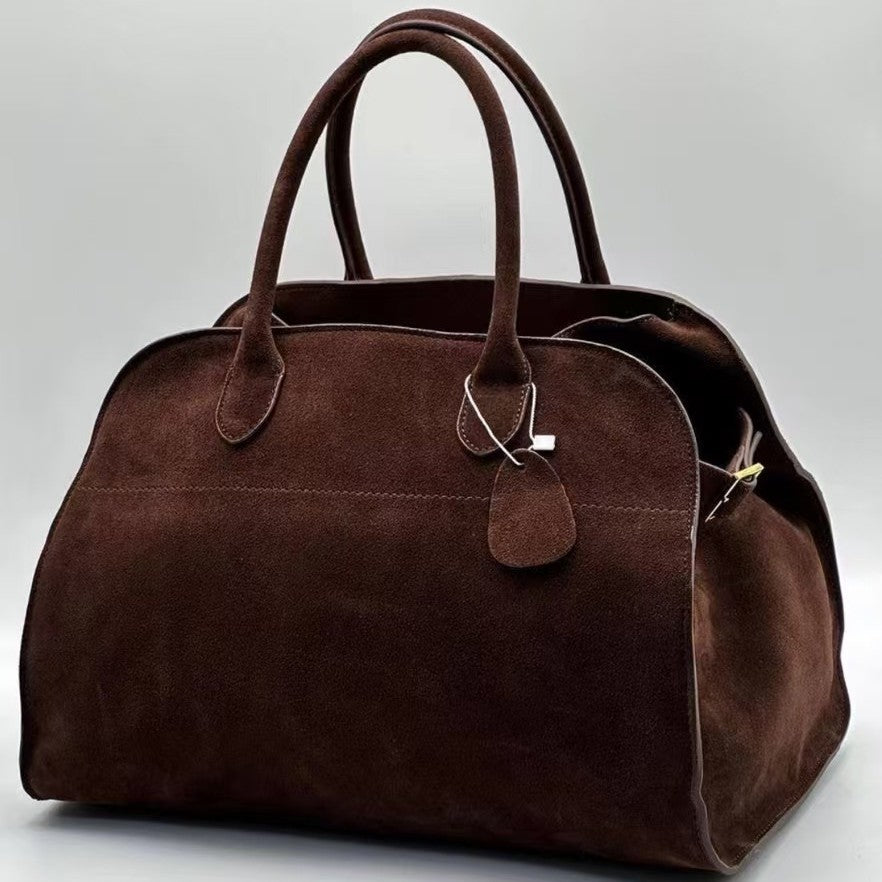 Women's Portable Frosted Suede Minimalist Niche Large Bags