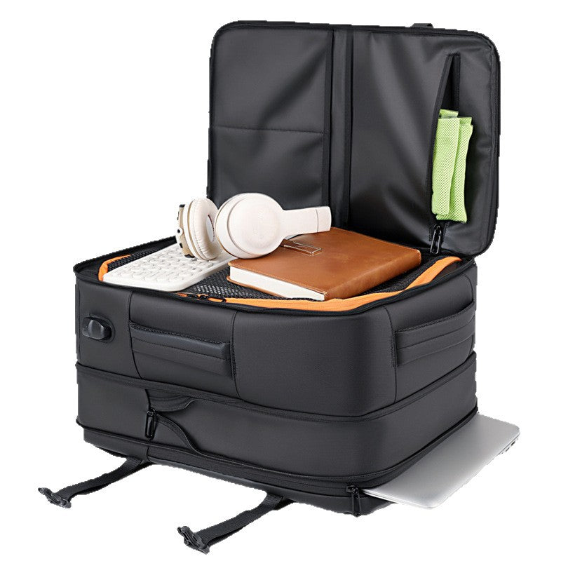 Business Portable Breathable Charging Port Scalable Backpacks