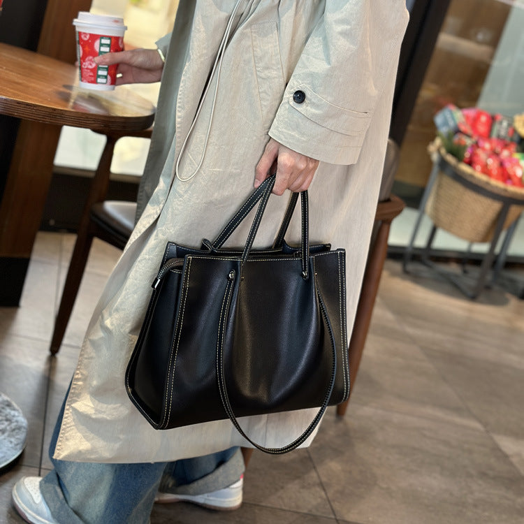 Women's Genuine Leather Large Capacity Summer Cowhide Shoulder Bags