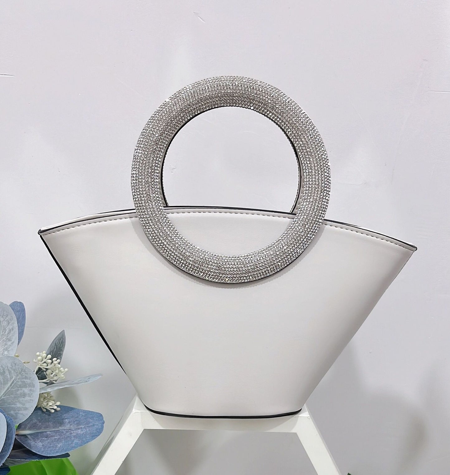 Cool Comfortable Diamond Round Portable Basket Crossbody Bags