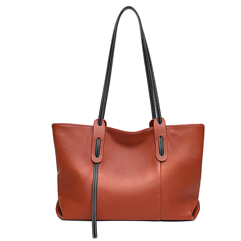 Women's Genuine Leather Cowhide Large Capacity Fashion Shoulder Bags