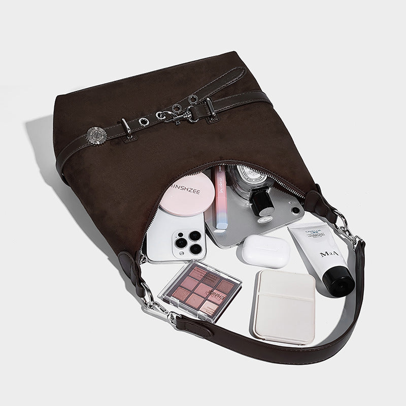 Women's Fashion Veet Feel Large Capacity Shoulder Bags