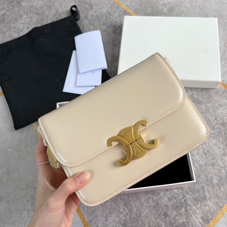 Women's Arc Upgraded Hardware Top Layer Leather Crossbody Bags