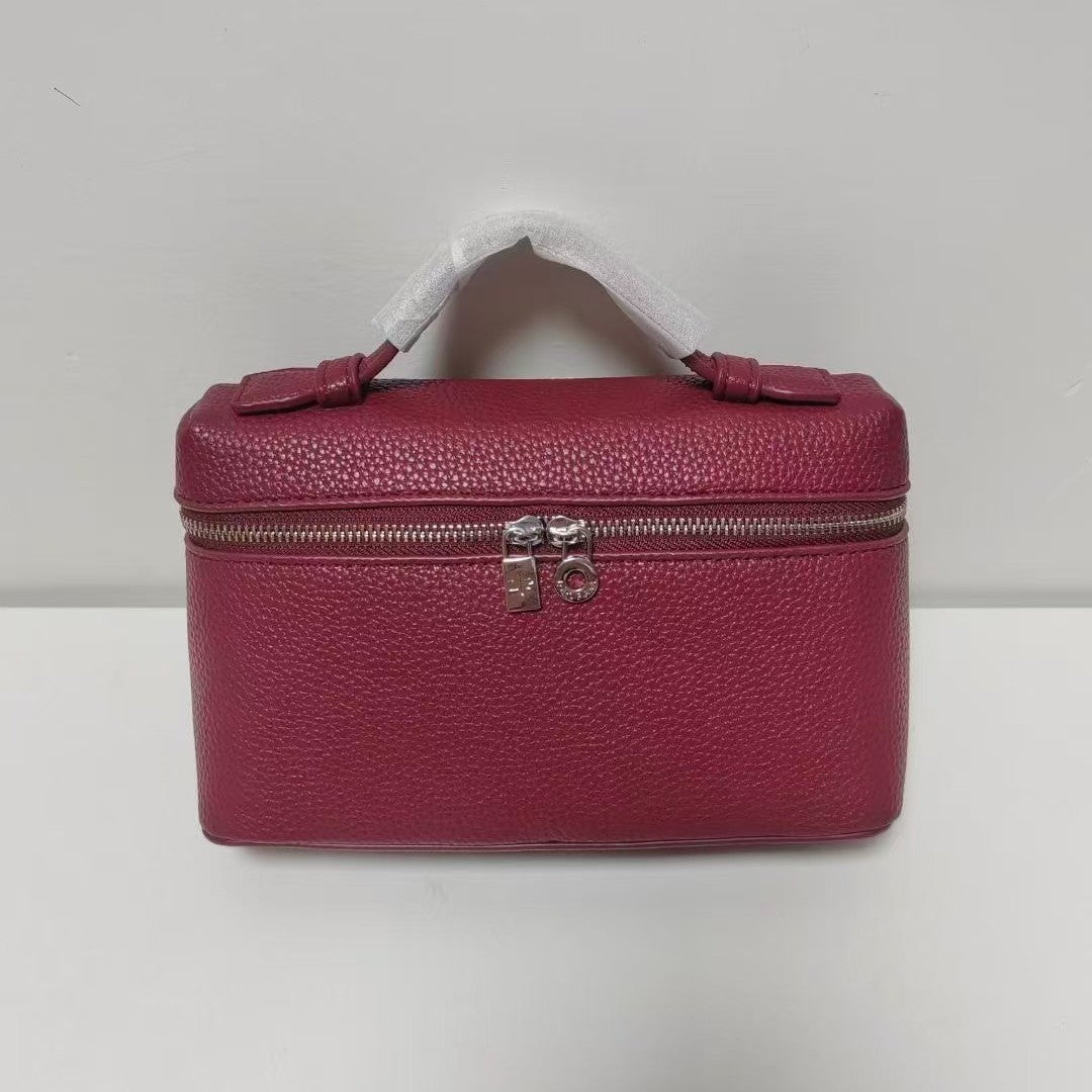 Kelly Lychee Pattern Genuine Leather Portable Armpit Bags
