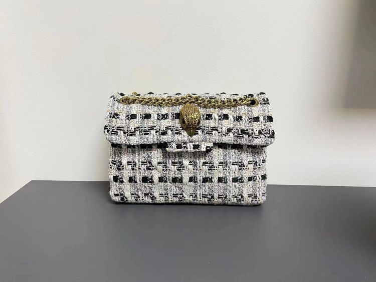 Eagle Head Sheepskin Bronze Chain Diamond Pattern Bags