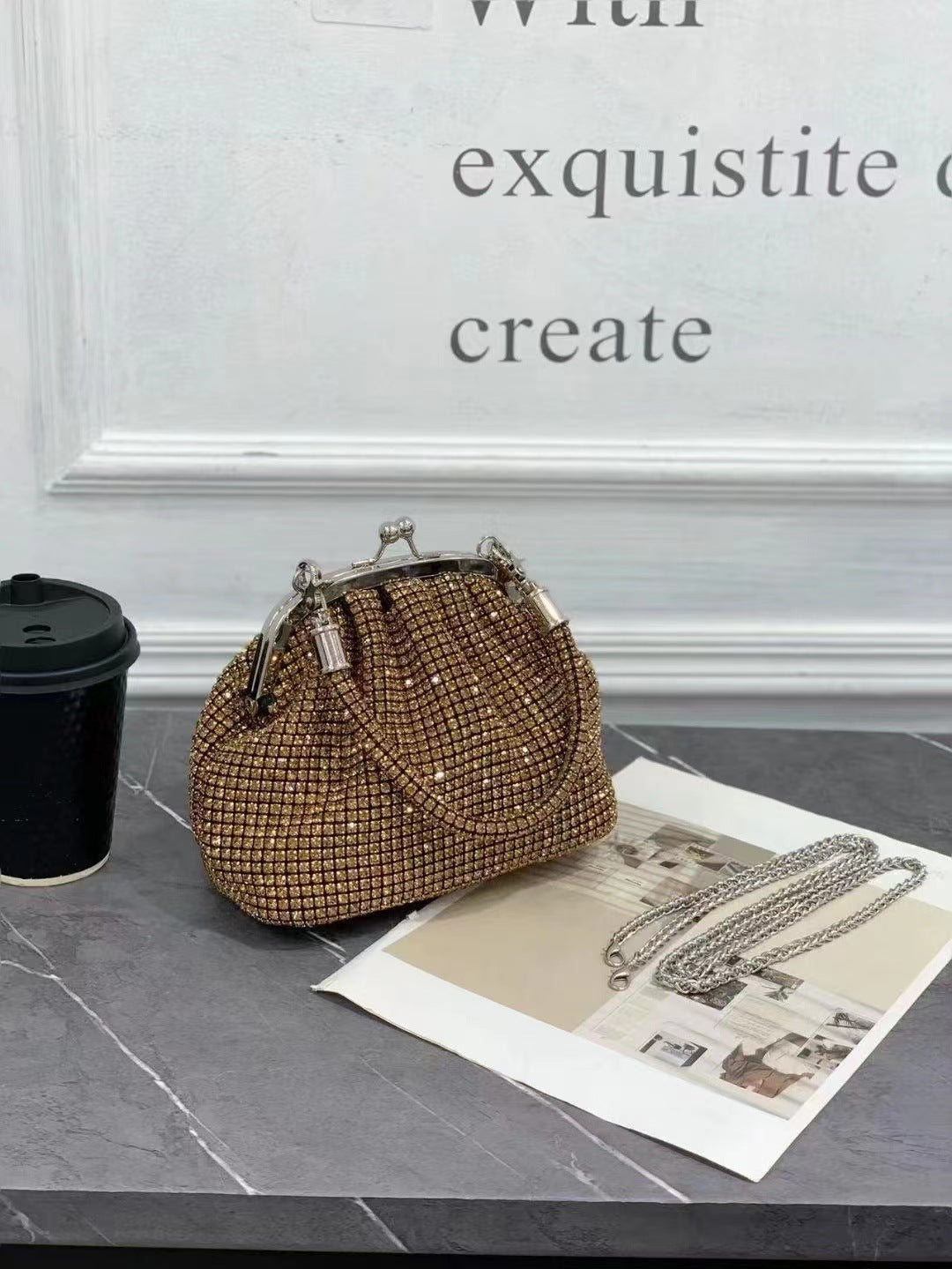Rhinestone Niche Popular Portable Light Luxury Armpit Bags