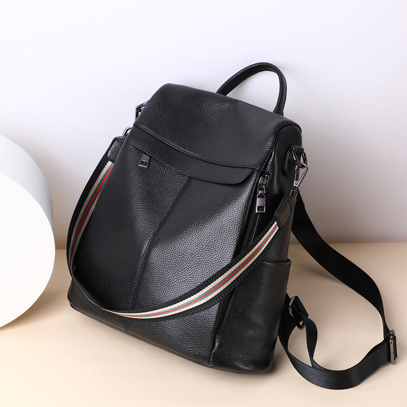 Women's Fashion Genuine Leather Large Capacity Trendy Backpacks