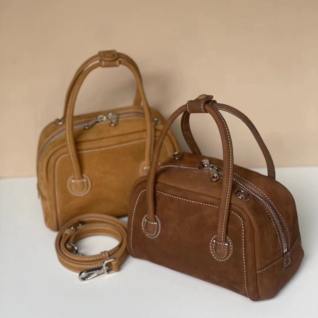 Women's Popular Fashion Genuine Leather Simple Handbags
