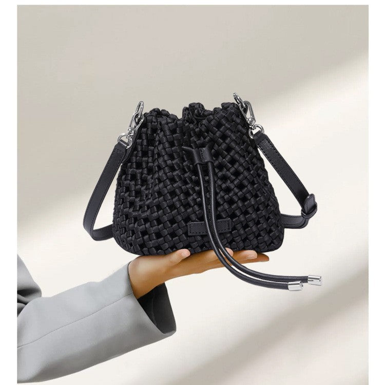 Women's Silk Cloth Vintage Handmade Cylinder Shoulder Bags