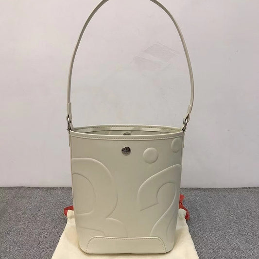 Thailand Letter Embossed Niche Fashion Portable Bucket Bags
