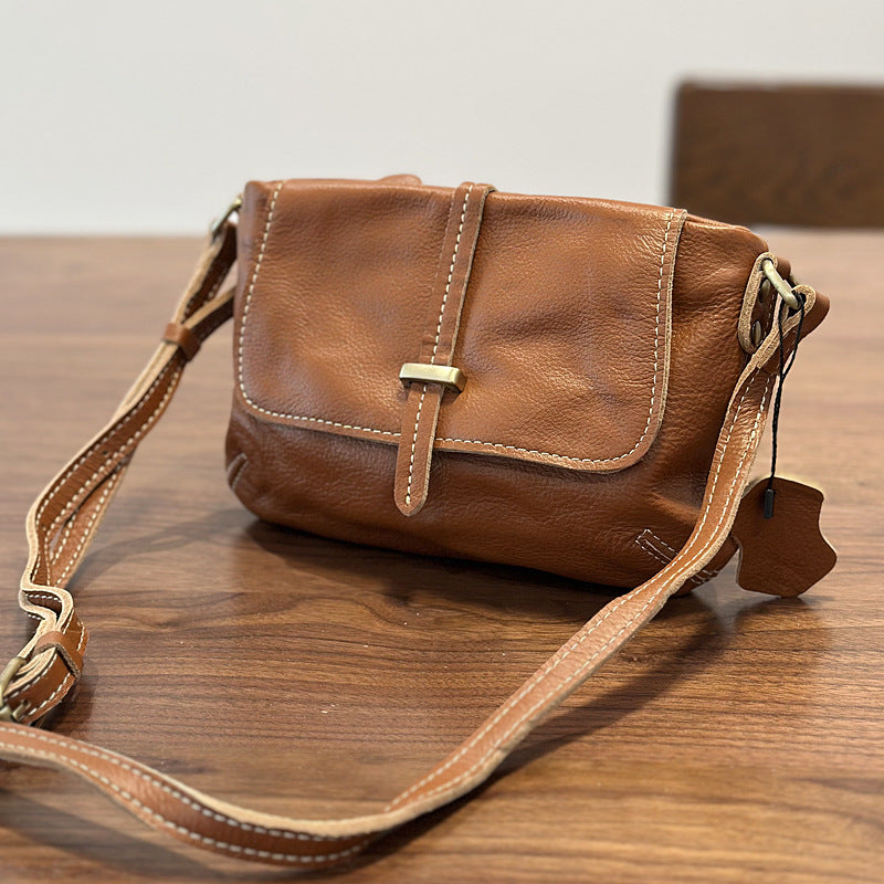 Women's Commuter First Layer Cowhide Daily Crossbody Bags