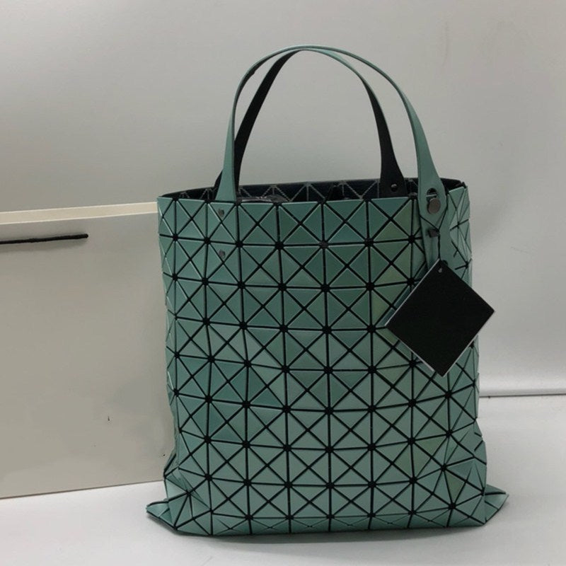 Grid Folding Life Portable Female Large Shoulder Bags