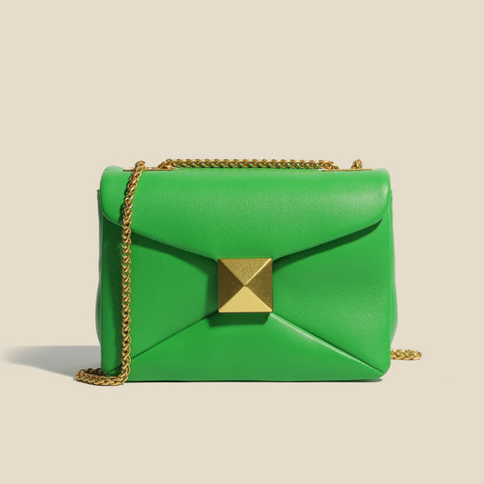 Early Spring Korean Style Rivet Niche Chain Crossbody Bags
