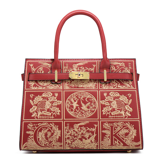 Women's Day Gift Embroidered Bride To Give Mom Handbags