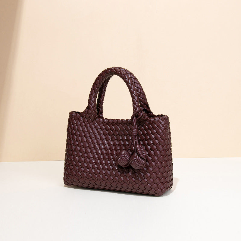 Women's Vintage Weave Vegetable Basket Fashionable Hand Bags