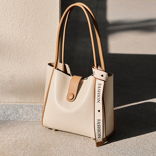 Women's Summer Large Capacity Totes High-grade Genuine Shoulder Bags