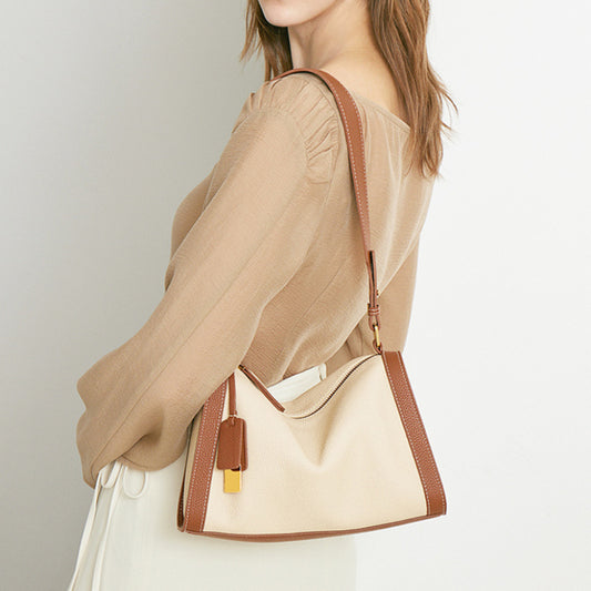 Female First Layer Leather High Sense Shoulder Bags