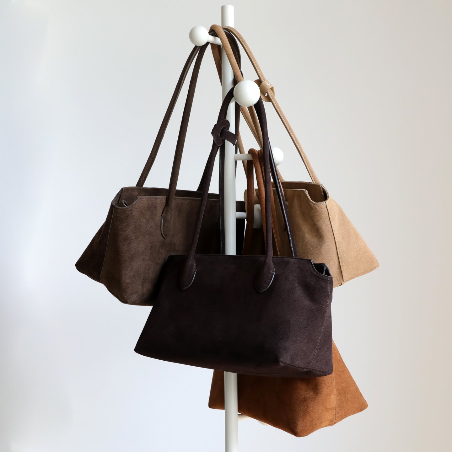 Cool Elegant Simple Retro Suede Underarm Tote Bags