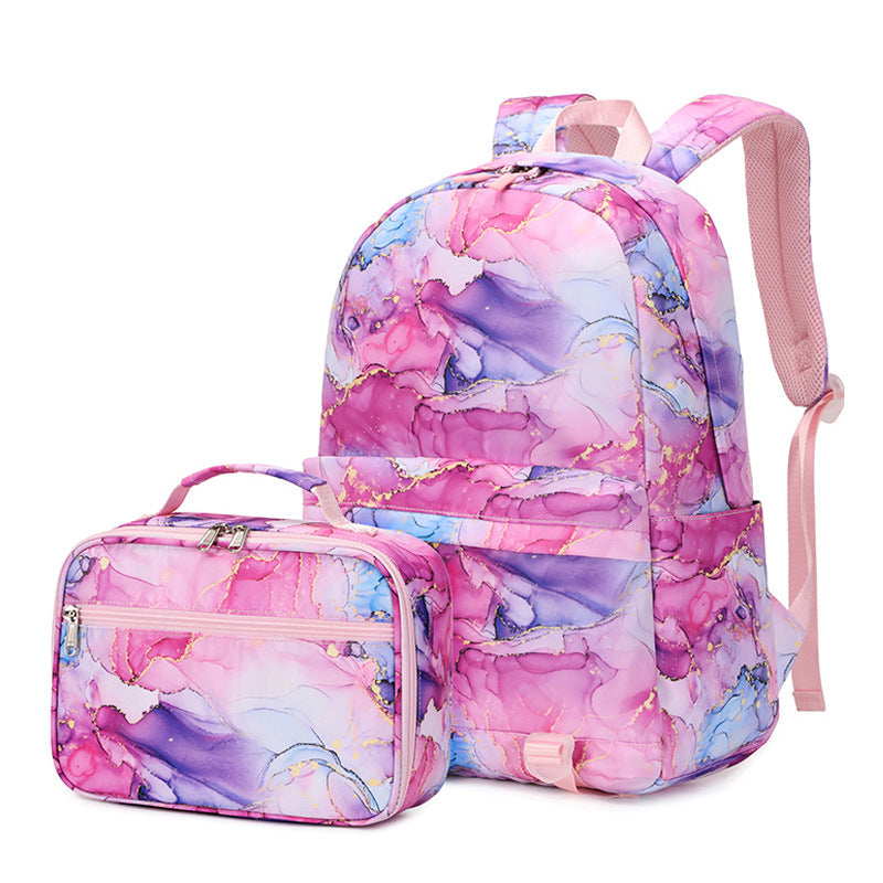 Women's Clear Sweet Nylon Printed Fashion Two-piece Bags
