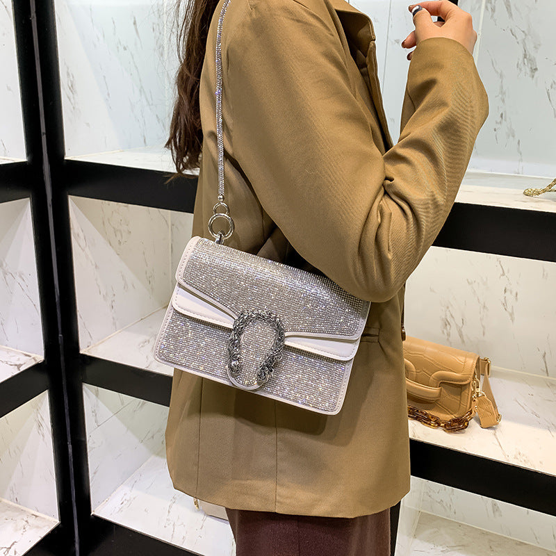 Women's Pearl Wine God Underarm Western Style Classy Crossbody Bags