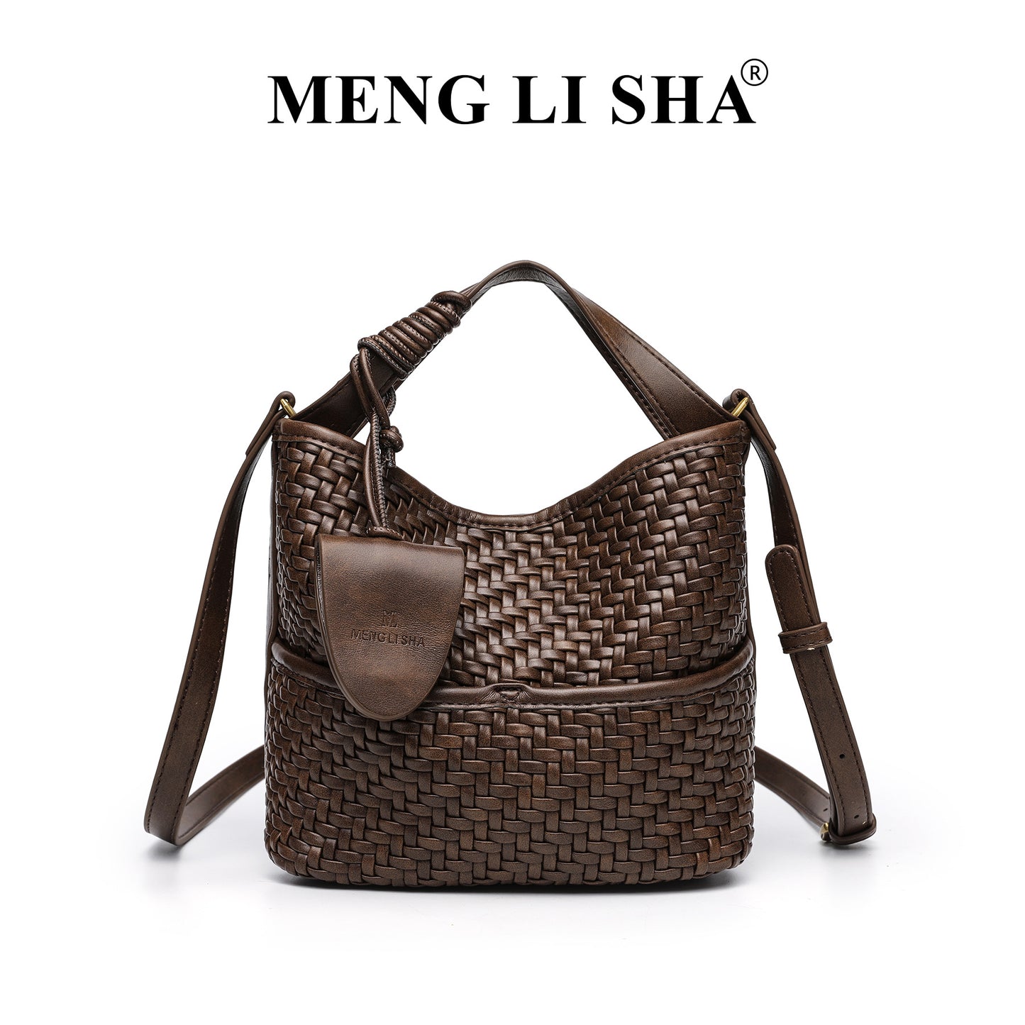 Women's Vintage Weave Portable Commute Leisure Shoulder Bags
