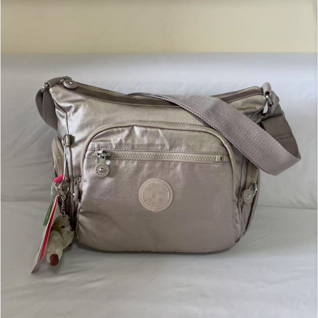 Spring Monkey Mesh Purple Series Nylon Crossbody Bags