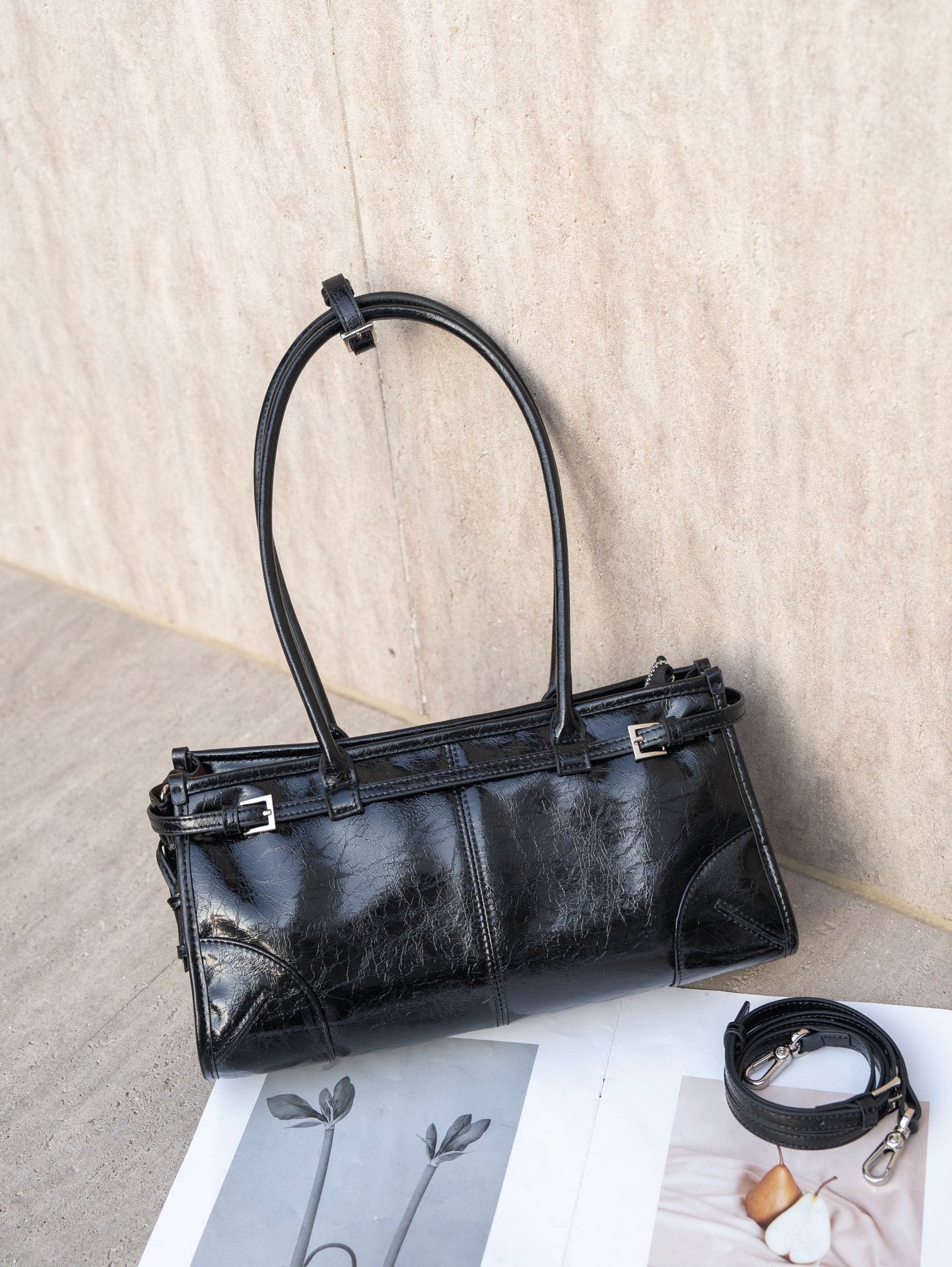 Spring Genuine Leather Oil Wax High Handbags