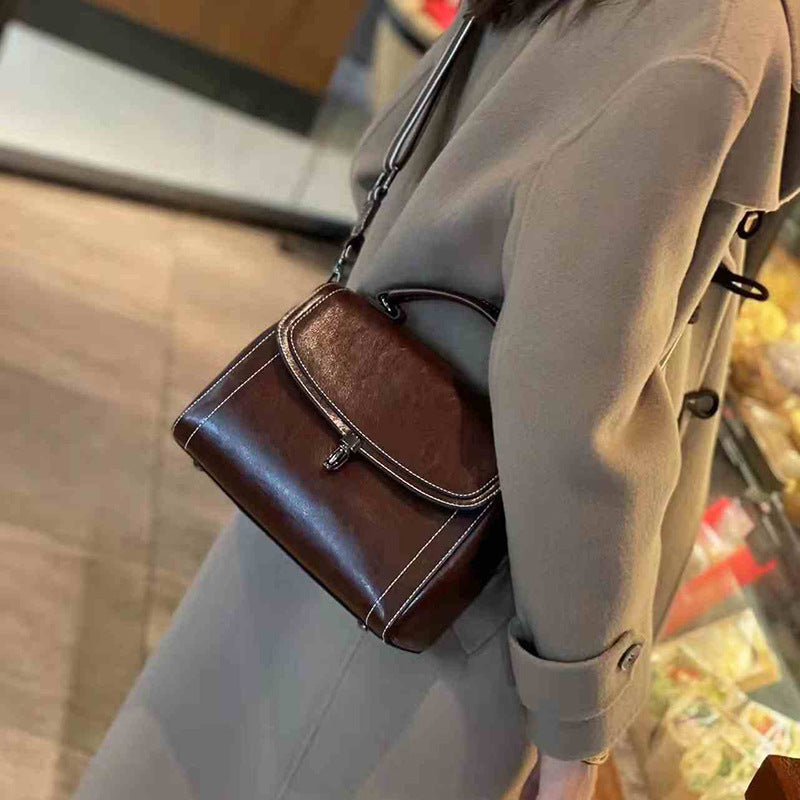 Women's Summer Genuine Leather Cowhide Simple Fashion Shoulder Bags