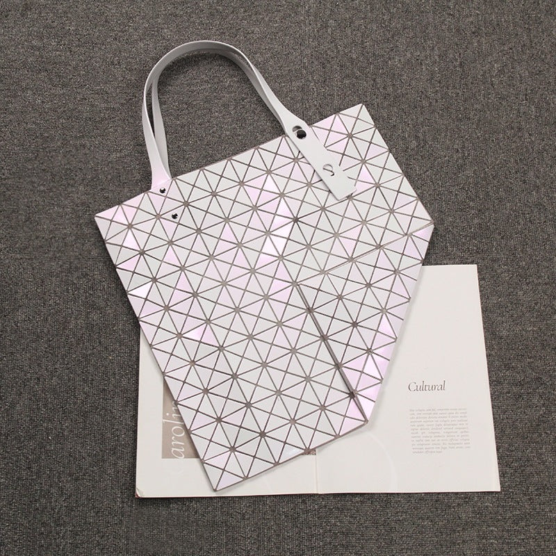 Diamond Pattern Large Capacity Totes Shopping Tote Bags
