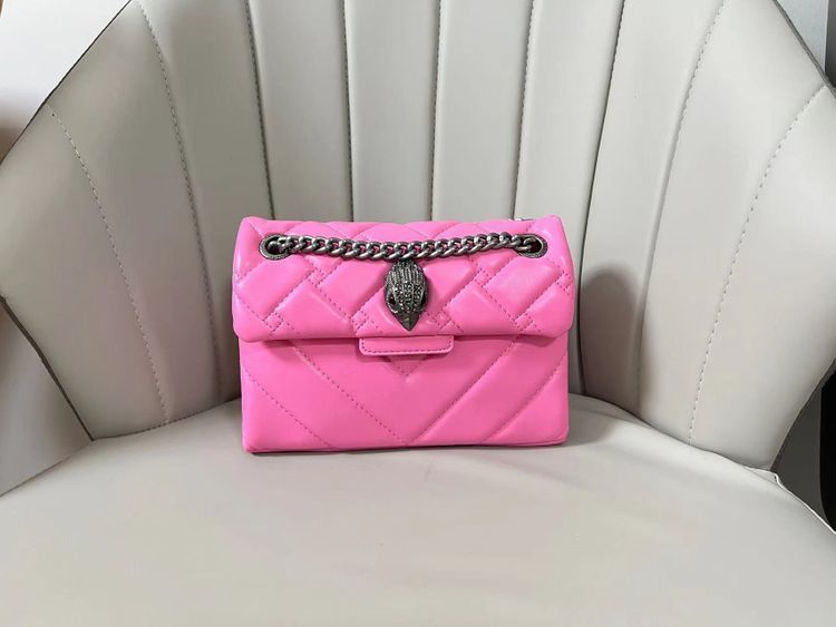 Eagle Head Sheepskin Bronze Chain Diamond Pattern Bags