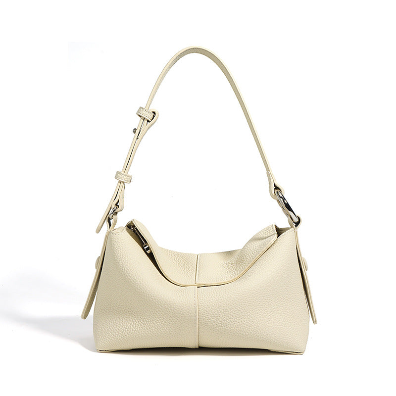 Women's First Layer Cowhide Commuter Pillow Niche Genuine Leather Bags