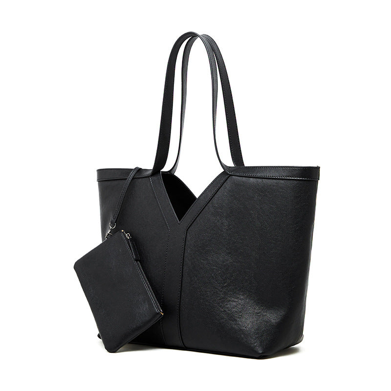 Women's Simple Korean Style Leather Large Capacity Crossbody Bags