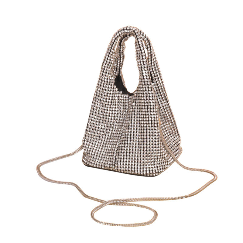 Women's Portable Chain Elegant Dinner Banquet Clutch Evening Bags