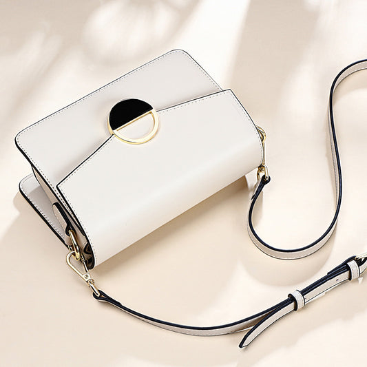 Women's Summer Genuine Leather Popular Textured Crossbody Bags