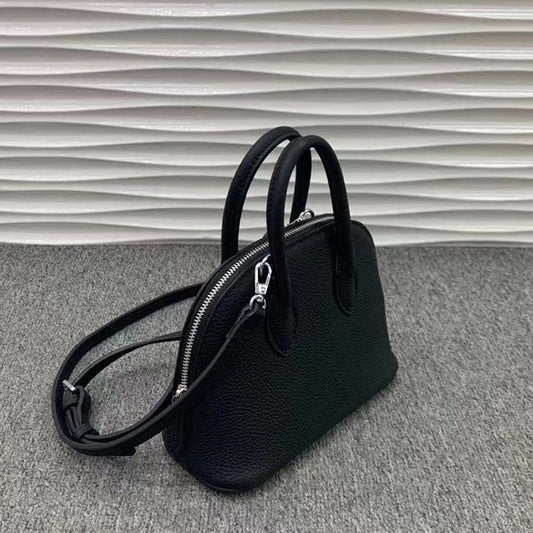 Women's Shell Fashion Simple Solid Color Leather Crossbody Bags