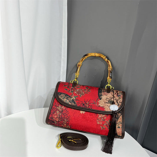 Ethnic Style Retro Textured Simple Elegant Handbags